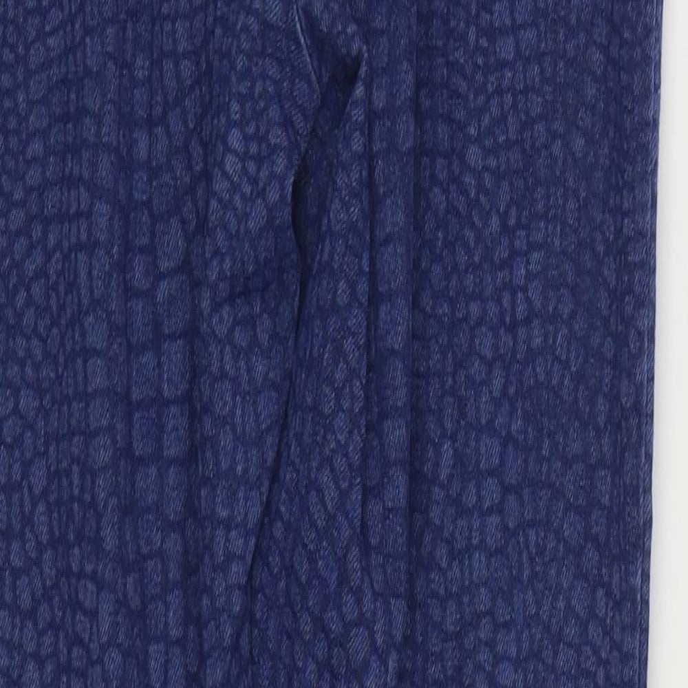 Marks & Spencer Womens Blue Polyester Jegging Jeans Size 10 L28 in Regular