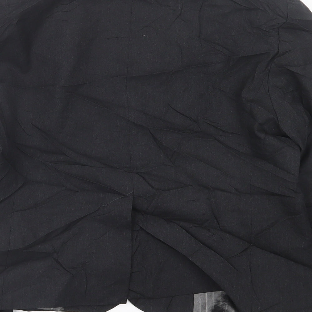 Waredrobe Womens Black Jacket Blazer Size 14 Button