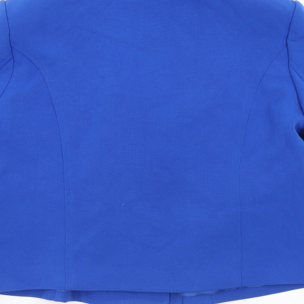 Papaya Womens Blue Jacket Size S Button