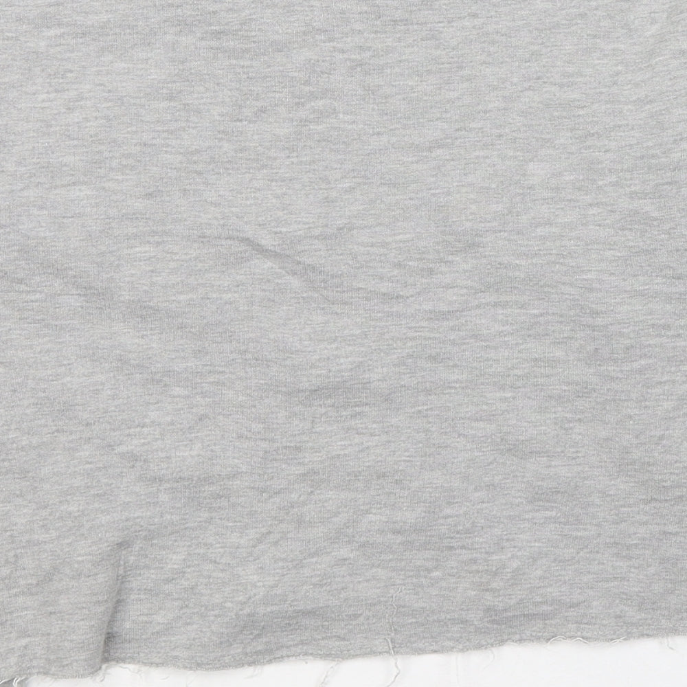 River Island Girls Grey Cotton Pullover Sweatshirt Size 9-10 Years Pullover