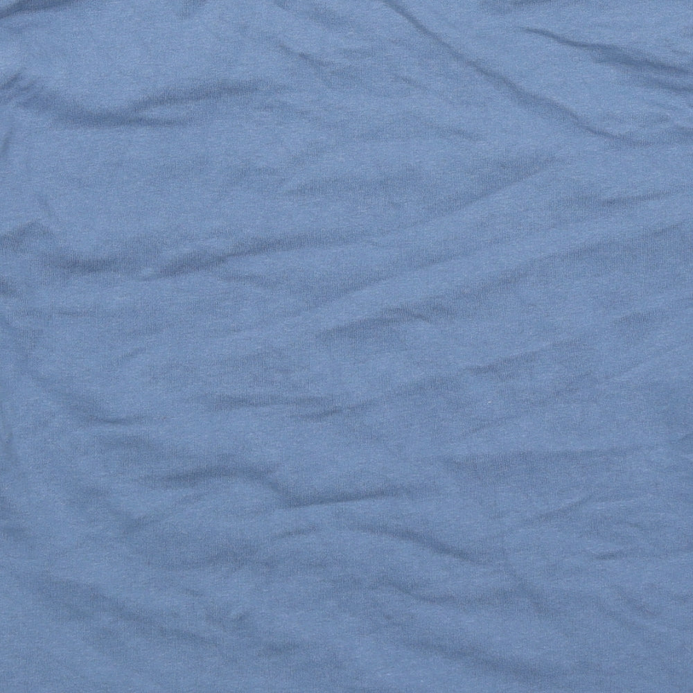 TU Womens Blue Round Neck Cotton Pullover Jumper Size 12