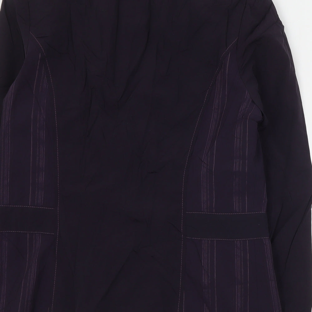 Affinites Womens Purple Jacket Size 16 Zip