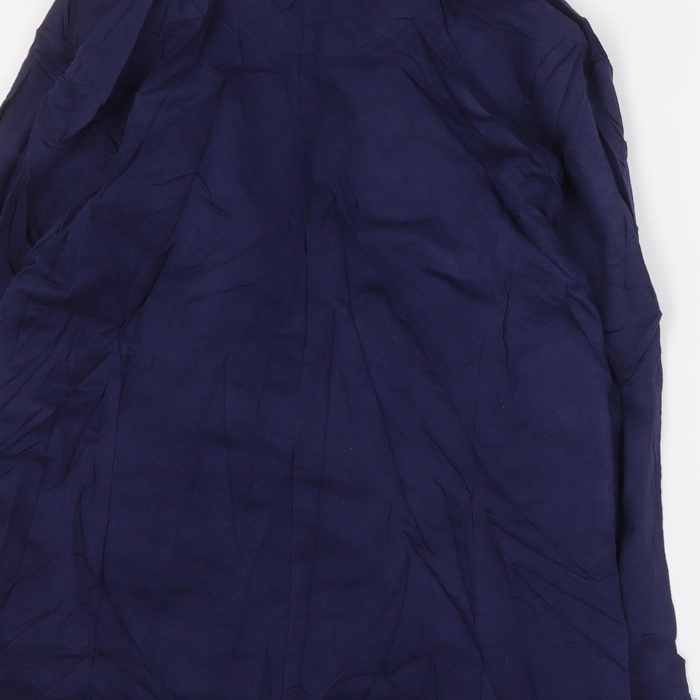 Internacionale Womens Blue Jacket Blazer Size 14 Button