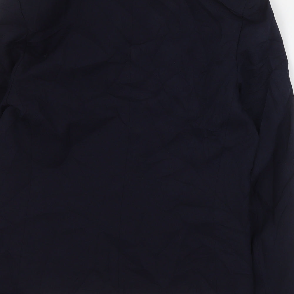 Classics Womens Blue Jacket Blazer Size 12 Button