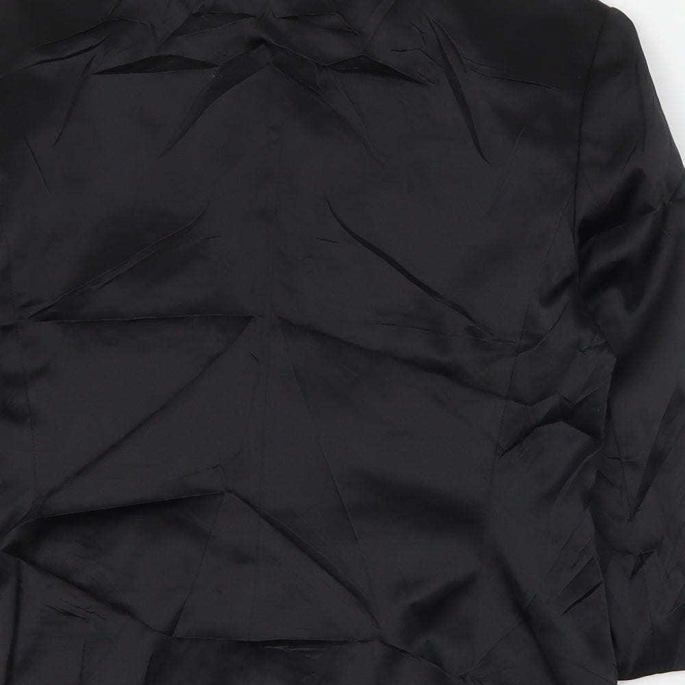 InWear Womens Black Jacket Size 10 Hook & Eye