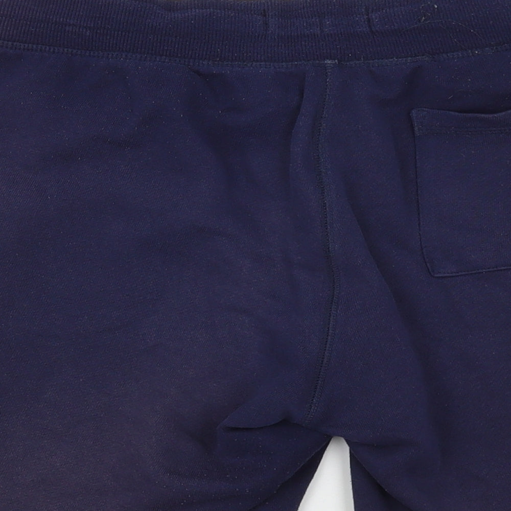 F&F Boys Blue Cotton Sweat Shorts Size S L9 in Regular
