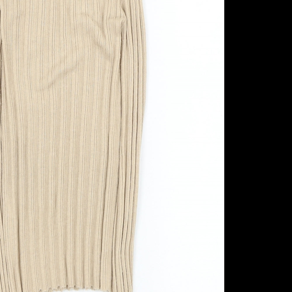 ASOS Womens Beige Roll Neck Polyester Pullover Jumper Size 4