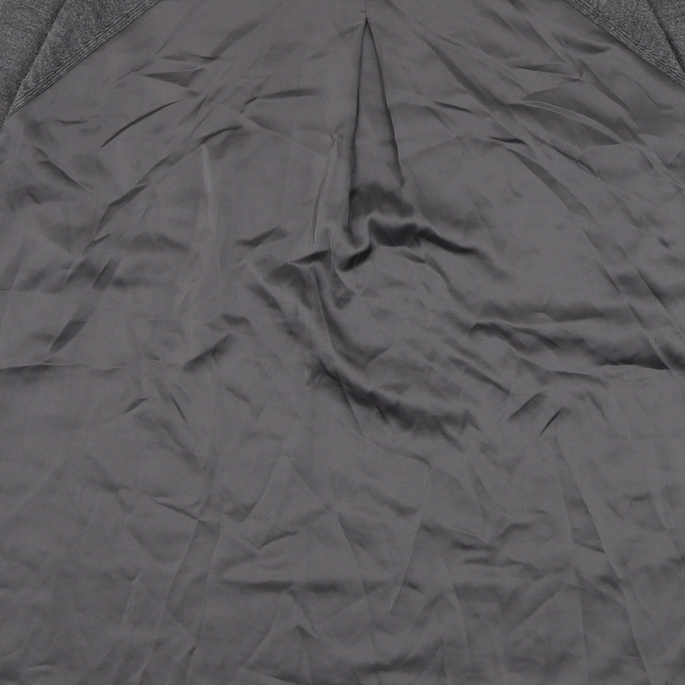 Marks and Spencer Womens Grey Round Neck Acrylic Pullover Jumper Size 12
