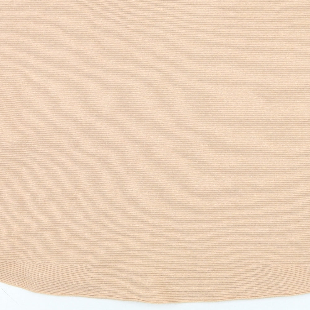 Apricot Womens Orange Round Neck Viscose Pullover Jumper Size 12