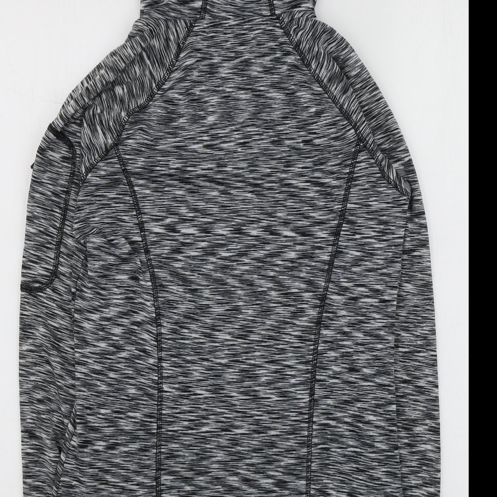 RBX Womens Grey Polyester Full Zip Hoodie Size S