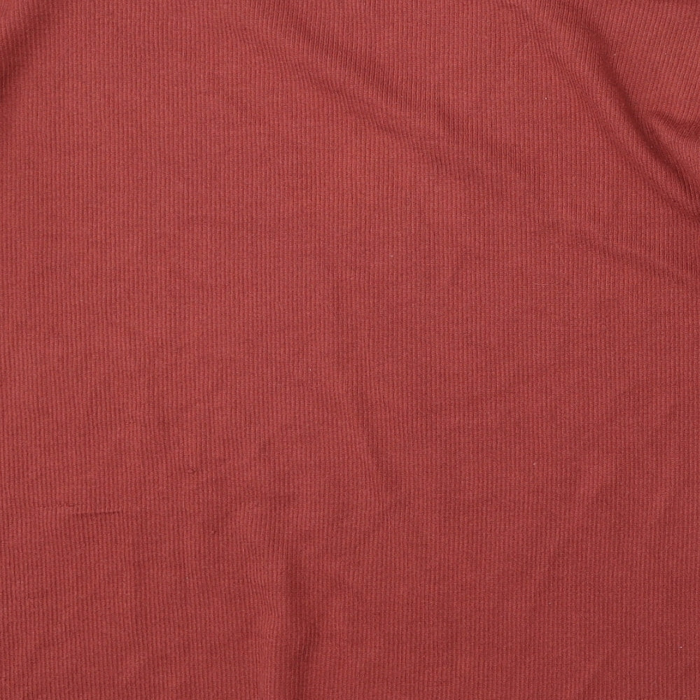 Primark Womens Red Round Neck Polyester Pullover Jumper Size 6