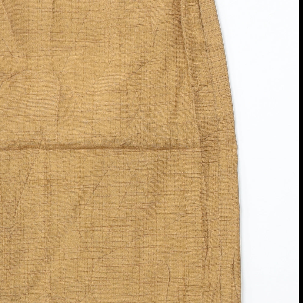 Rensor Womens Beige Polyester Straight & Pencil Skirt Size 28 in