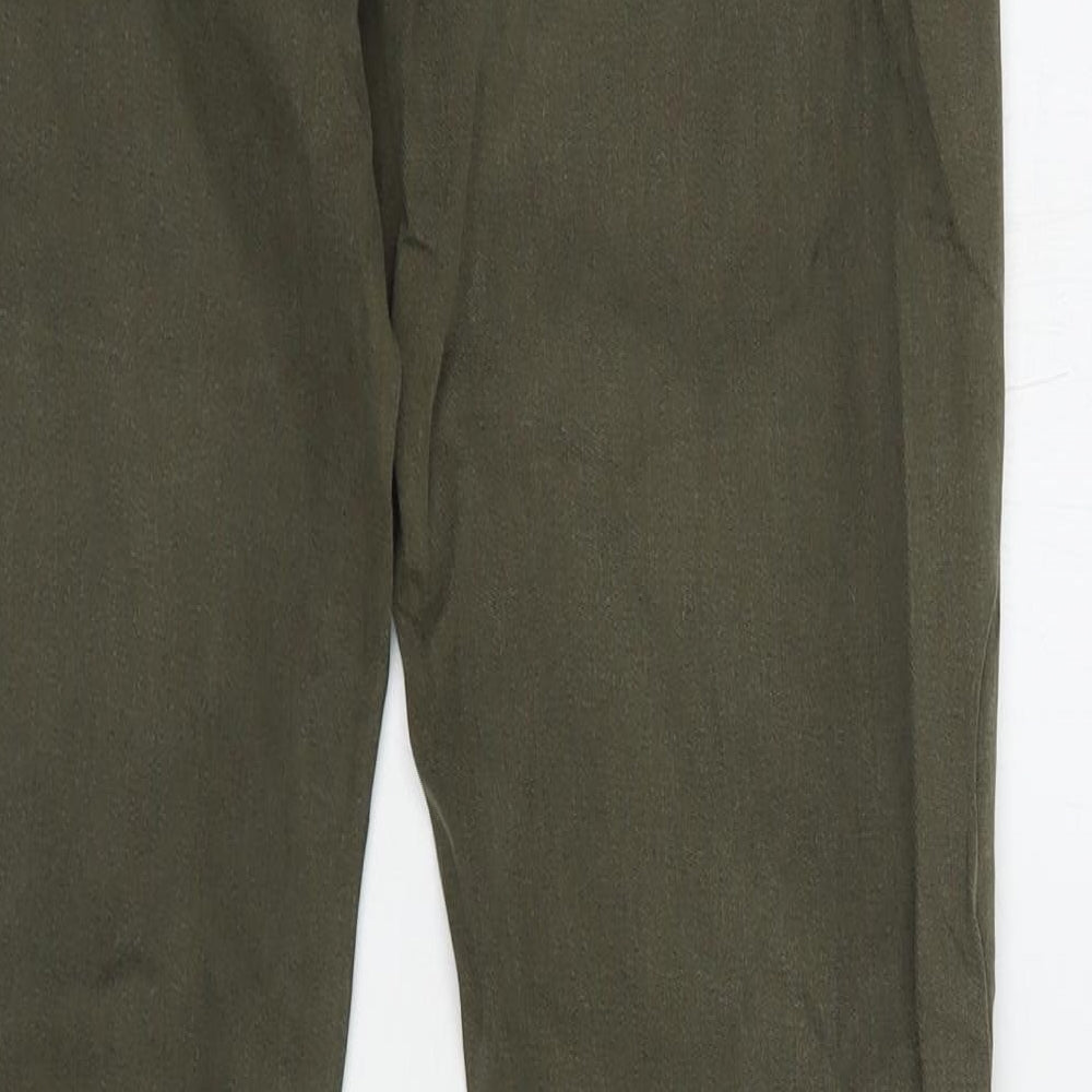 E-last-fit Womens Green Cotton Jegging Jeans Size 8 L32 in Regular