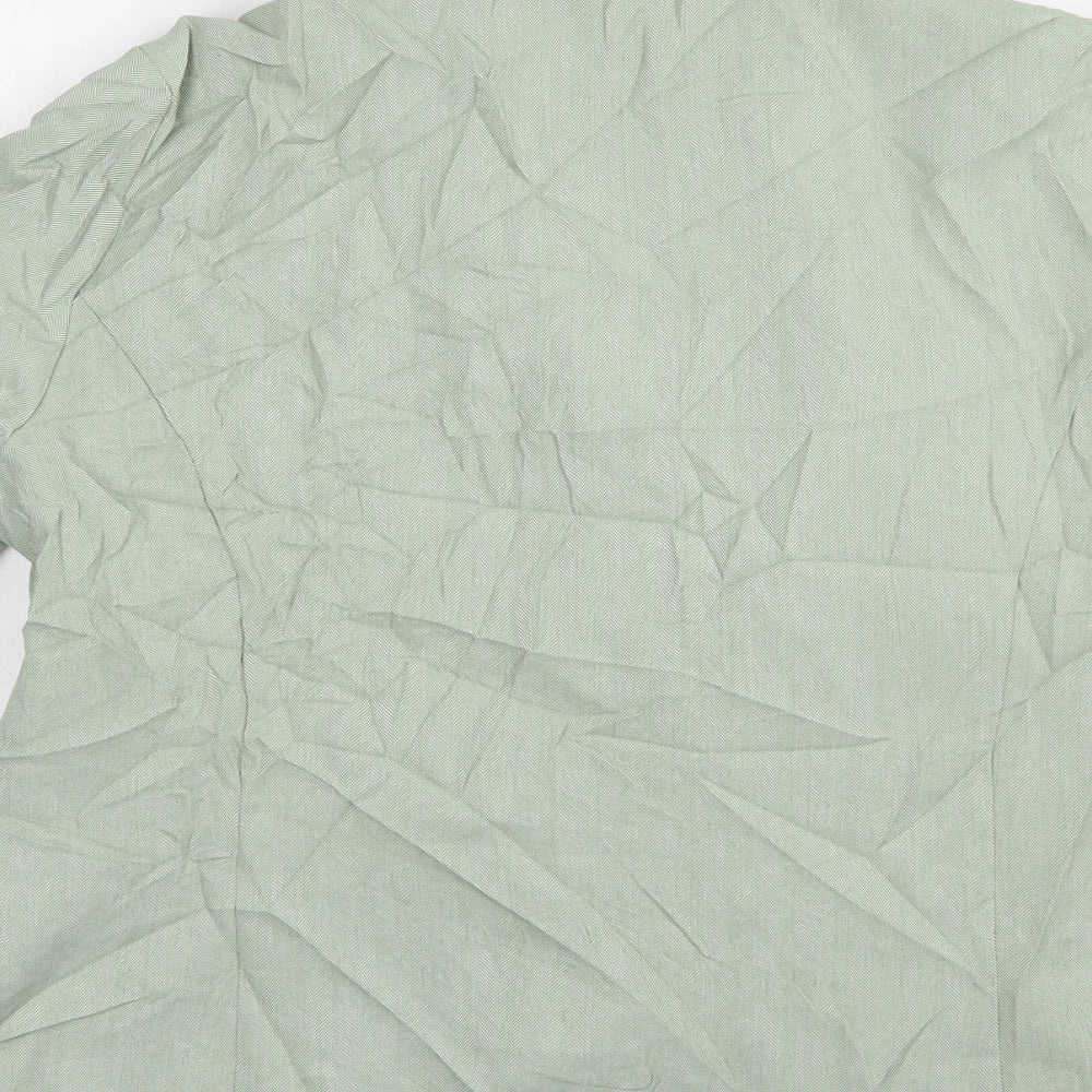 Bonmarché Womens Green Jacket Blazer Size 16 Button