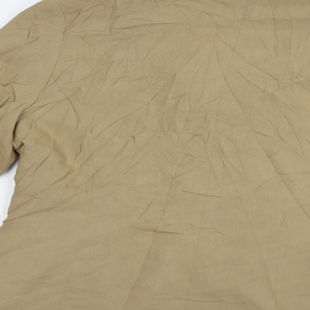 BHS Womens Beige Jacket Blazer Size 16 Button