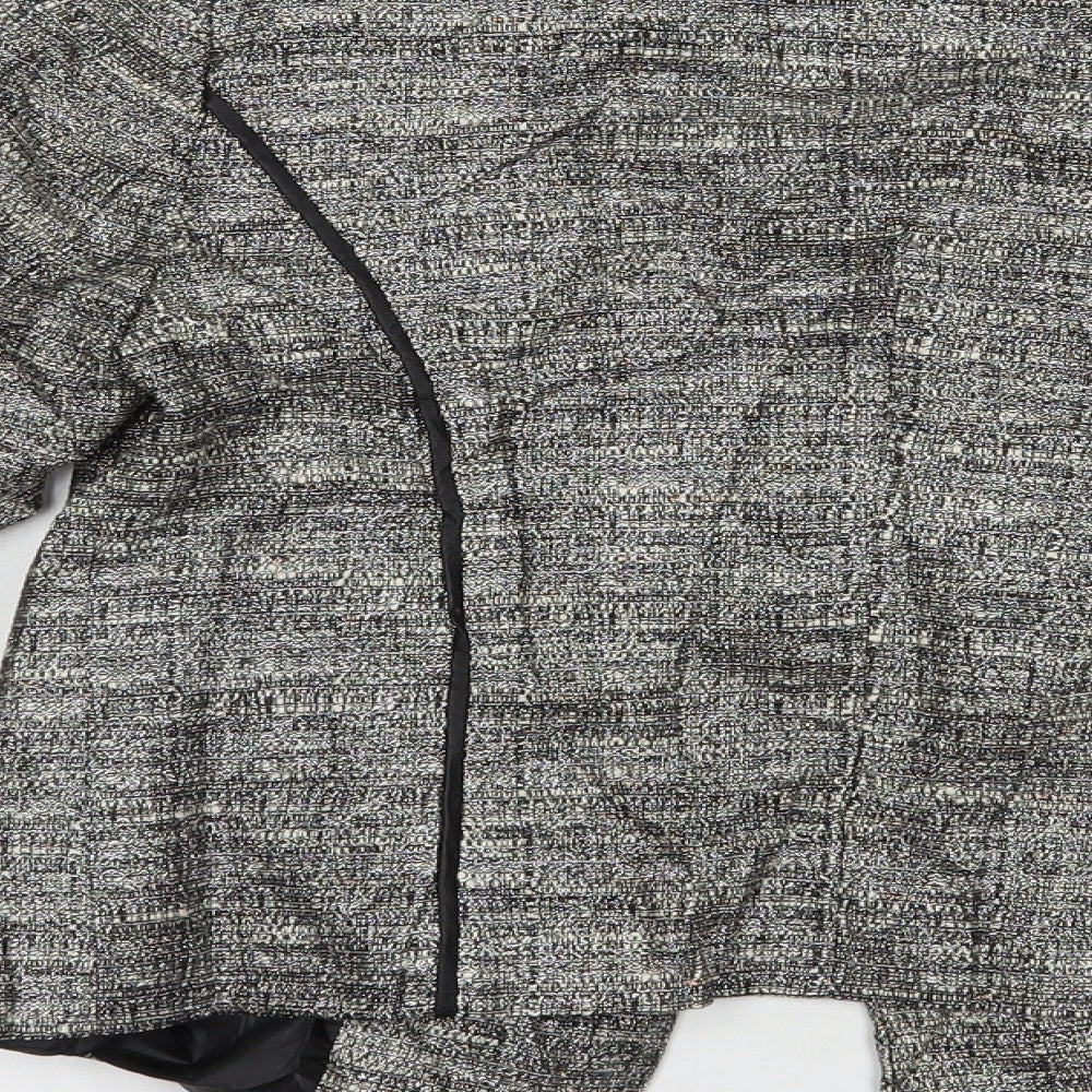 Savoir Womens Silver Jacket Blazer Size 10