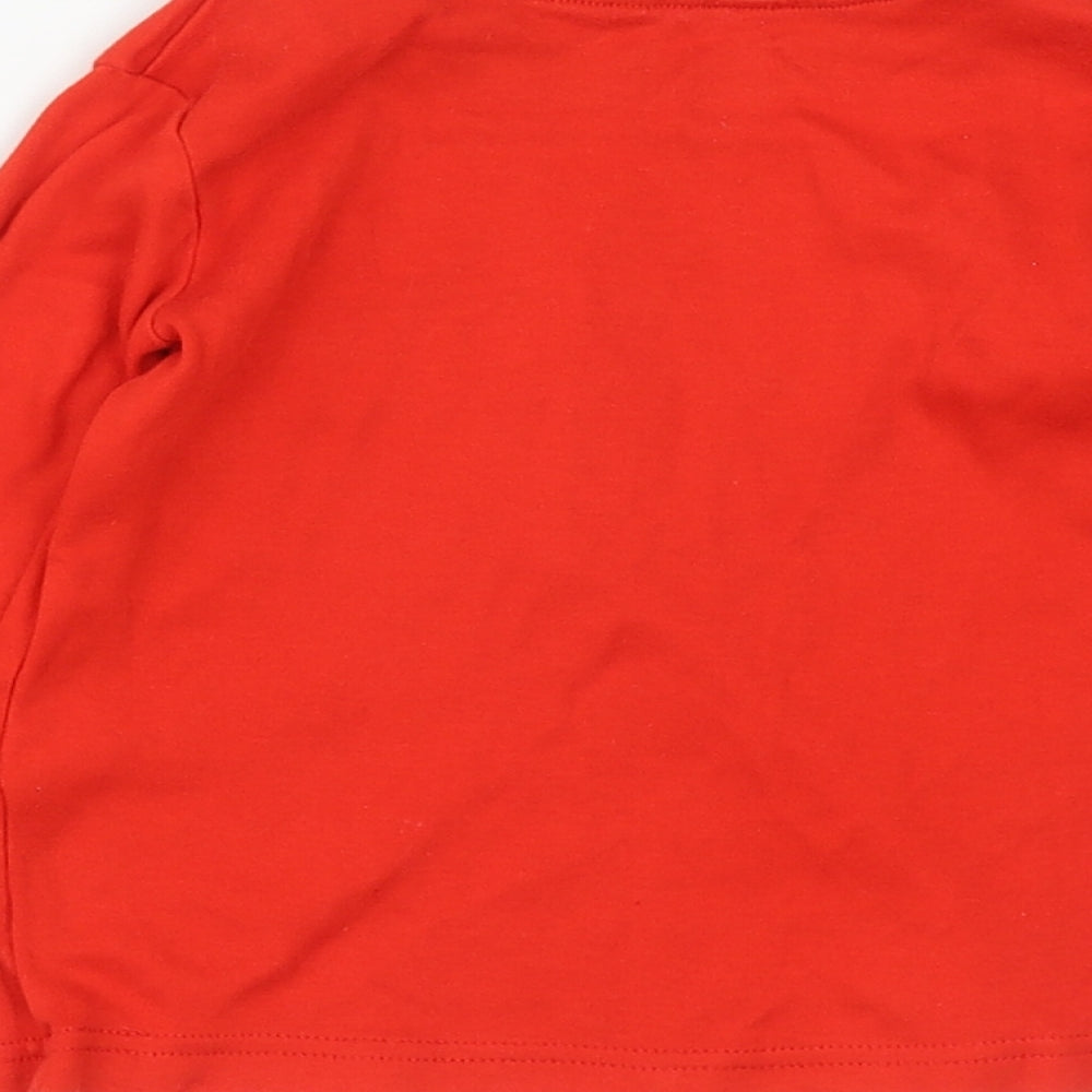 Dunnes Boys Red Cotton Basic Casual Size 18-24 Months Round Neck - COOL DUDE