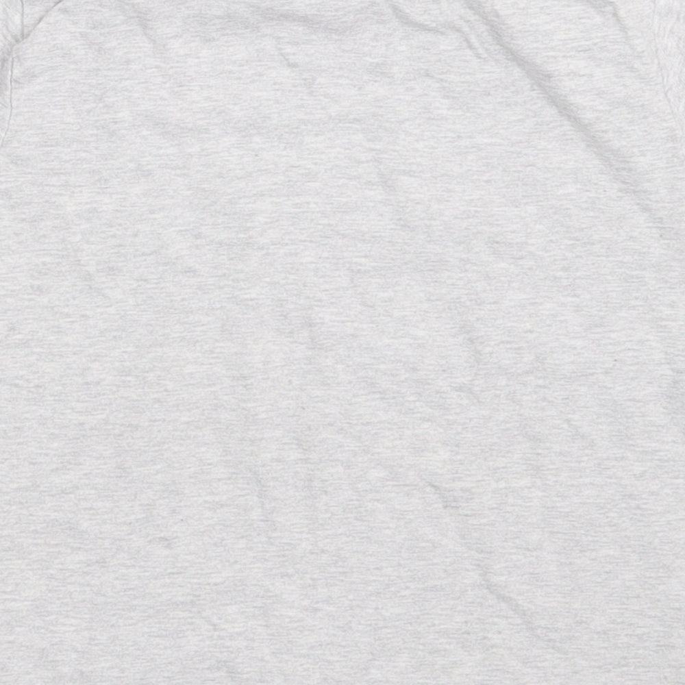 F&F Boys Grey Polyester Basic T-Shirt Size 4-5 Years Crew Neck Pullover