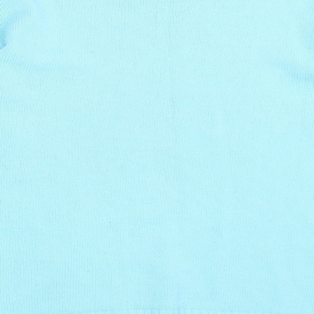pure & natural Womens Blue Crew Neck Acrylic Pullover Jumper Size M