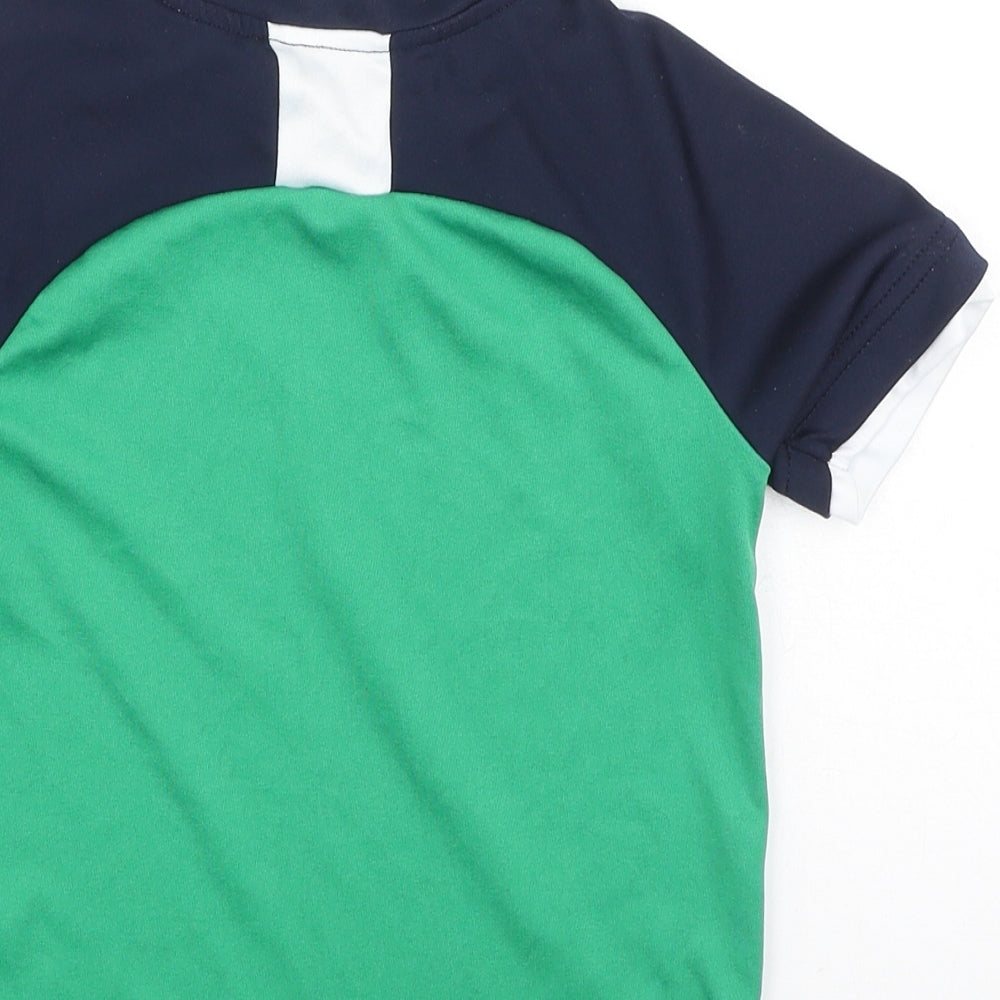 Dunnes Stores Boys Green Polyester Basic Casual Size 5 Years Round Neck