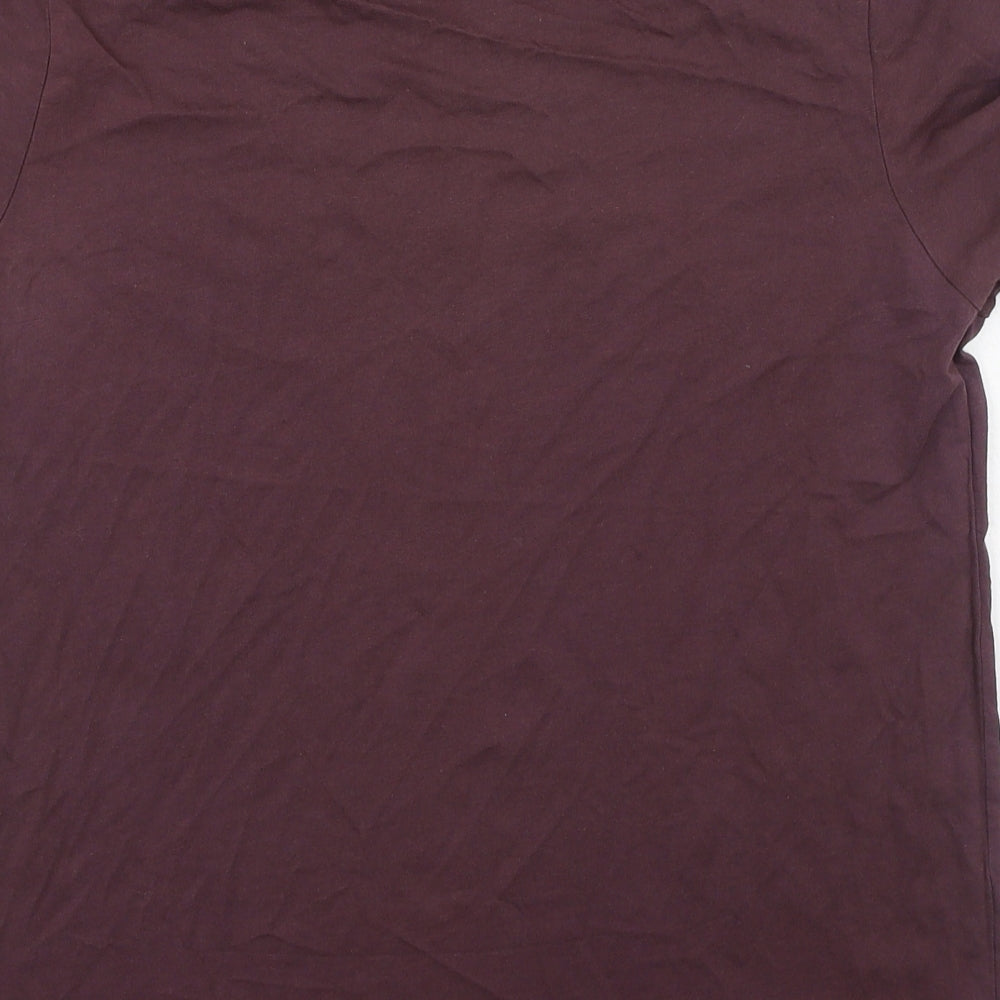 Primark Womens Brown Cotton Basic T-Shirt Size S Round Neck