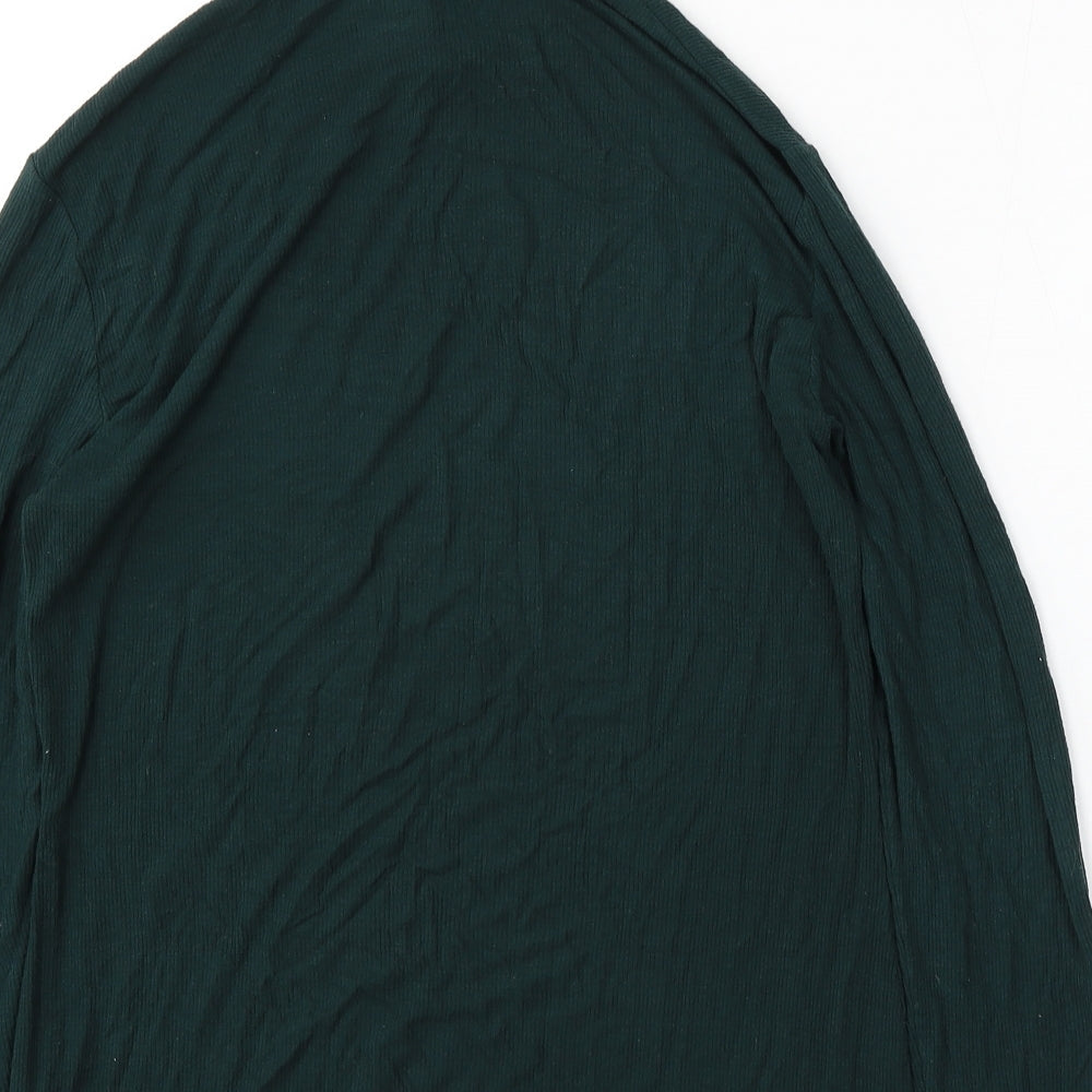 Matalan Womens Green Mock Neck Viscose Pullover Jumper Size 14