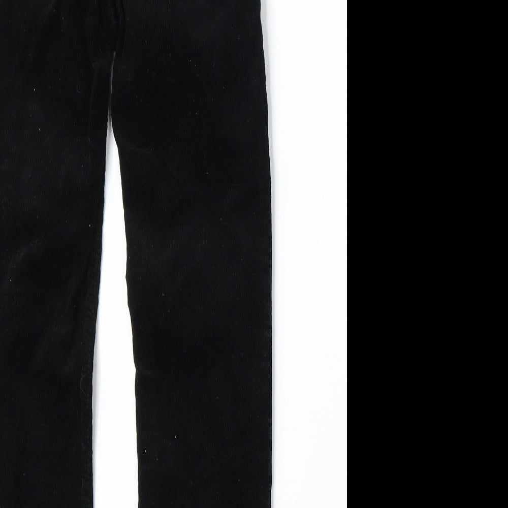 L.O.G.G Girls Black Cotton Chino Trousers Size 7 Years Regular