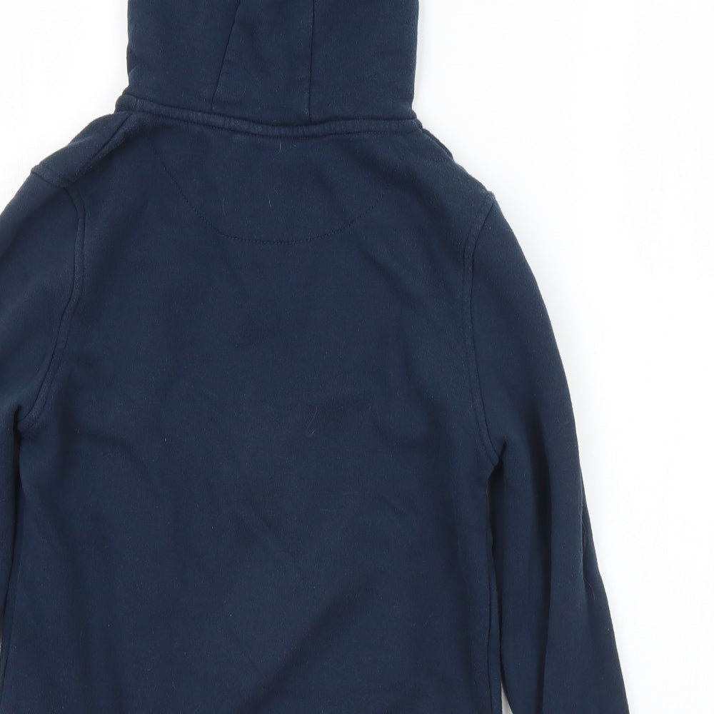 Primark Boys Blue Cotton Full Zip Hoodie Size 9-10 Years Zip
