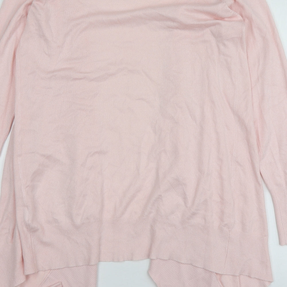 Capsule Womens Pink V-Neck Viscose Cardigan Jumper Size 6