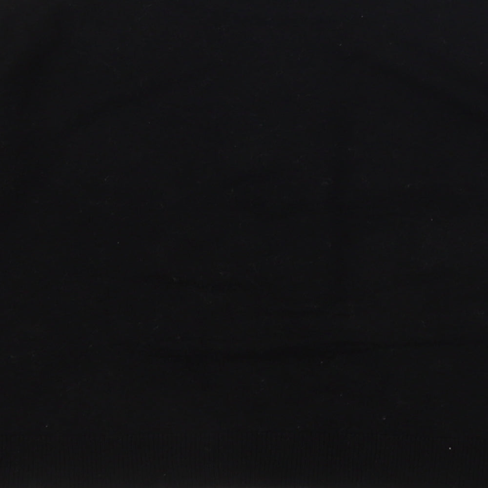 Topshop Womens Black Viscose Pullover Sweatshirt Size 4