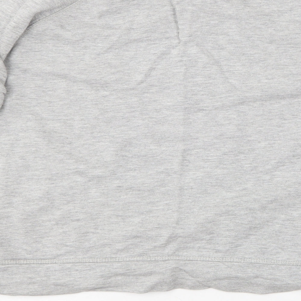 TU Womens Grey Round Neck Cotton Pullover Jumper Size 8