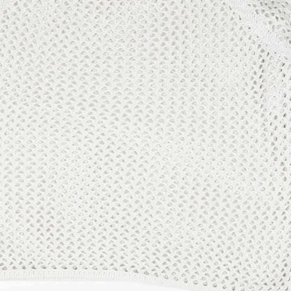 Topshop Womens Ivory Round Neck Acrylic Pullover Jumper Size 8
