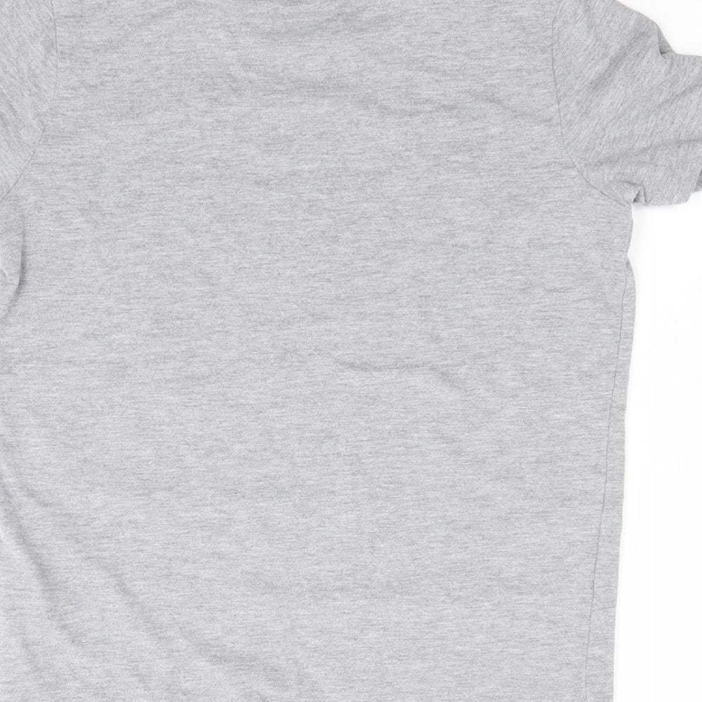 Liverpool FC Boys Grey Cotton Jersey T-Shirt Size 7-8 Years Crew Neck Pullover