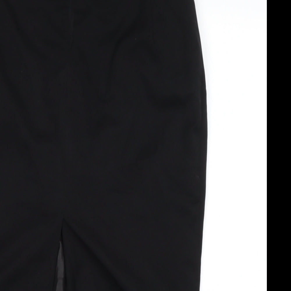 DUNNES STORES Womens Black Polyester Pettiskirt Skirt Size 12