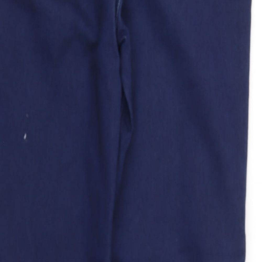 Dunnes Stores Womens Blue Cotton Harem Trousers Size M L27 in Regular