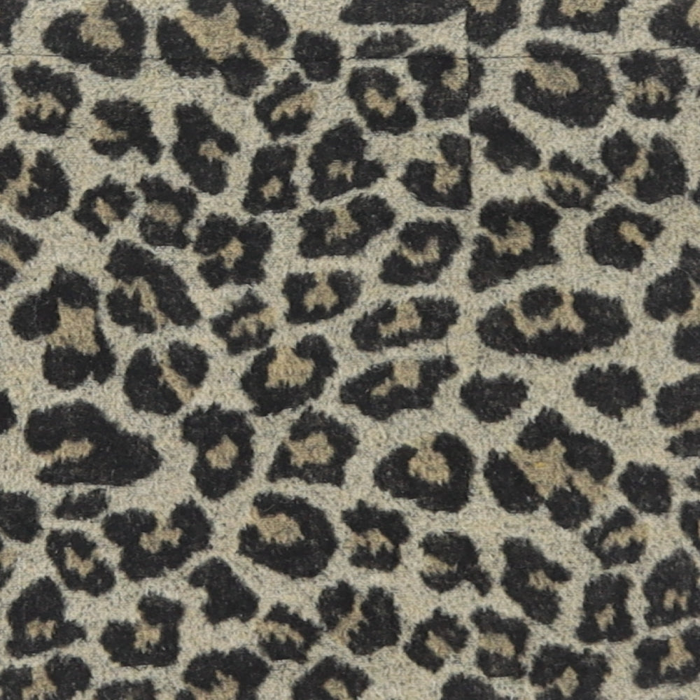 NEXT Girls Multicoloured Animal Print Polyester A-Line Skirt Size 9 Years Regular Zip