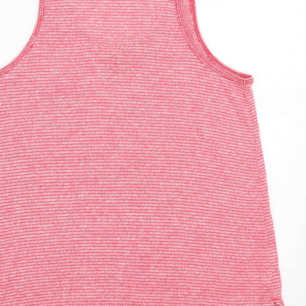 NEXT Womens Pink Polyester Basic Tank Size 10 Round Neck