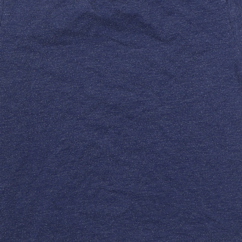 Revbel Boys Blue Cotton Basic T-Shirt Size 6-7 Years Round Neck Pullover