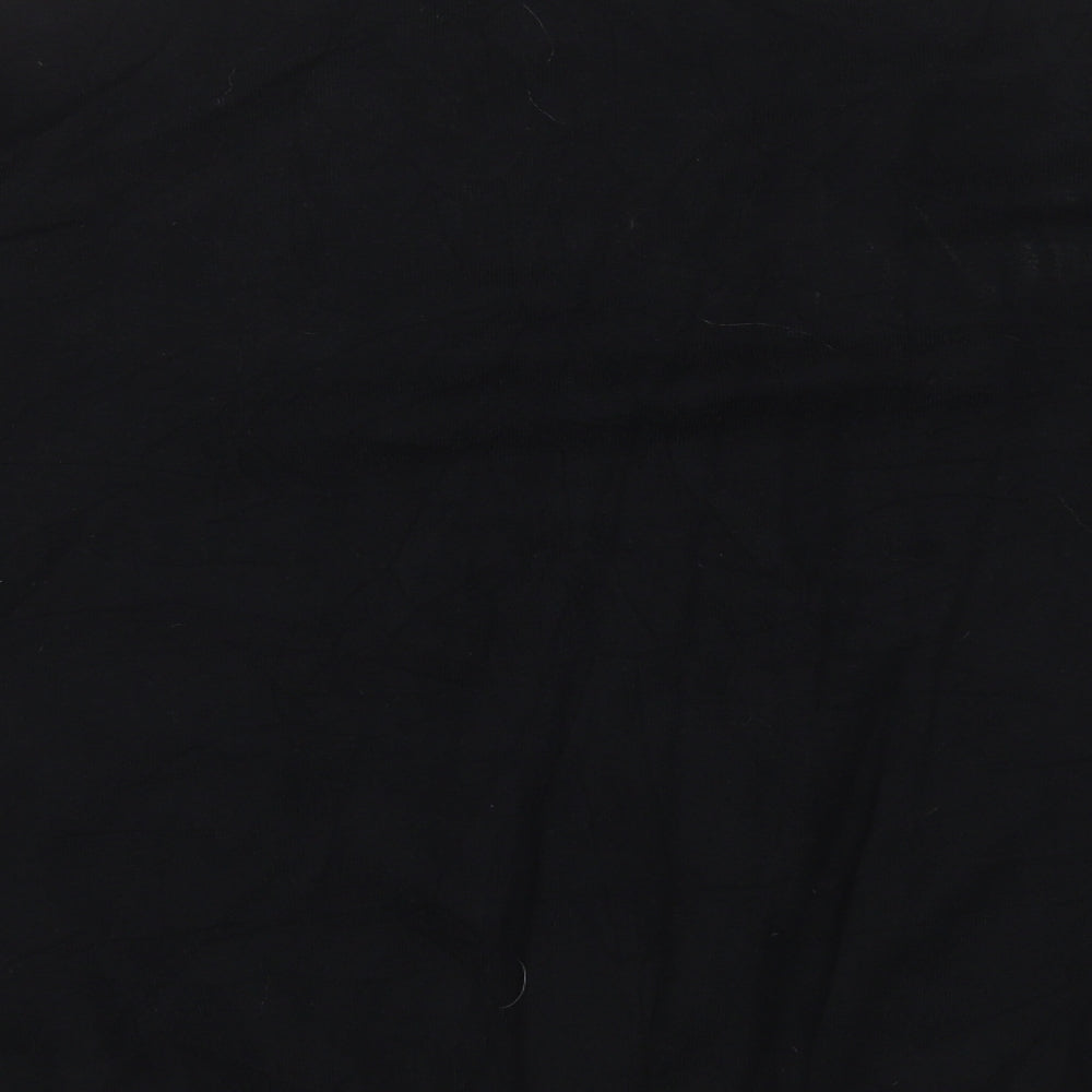 Marks & Spencer Womens Black V-Neck Viscose Pullover Jumper Size L