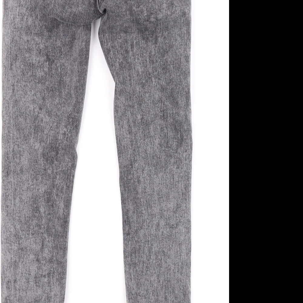 Jack Wills Womens Grey Cotton Skinny Jeans Size 25 L26 in Regular