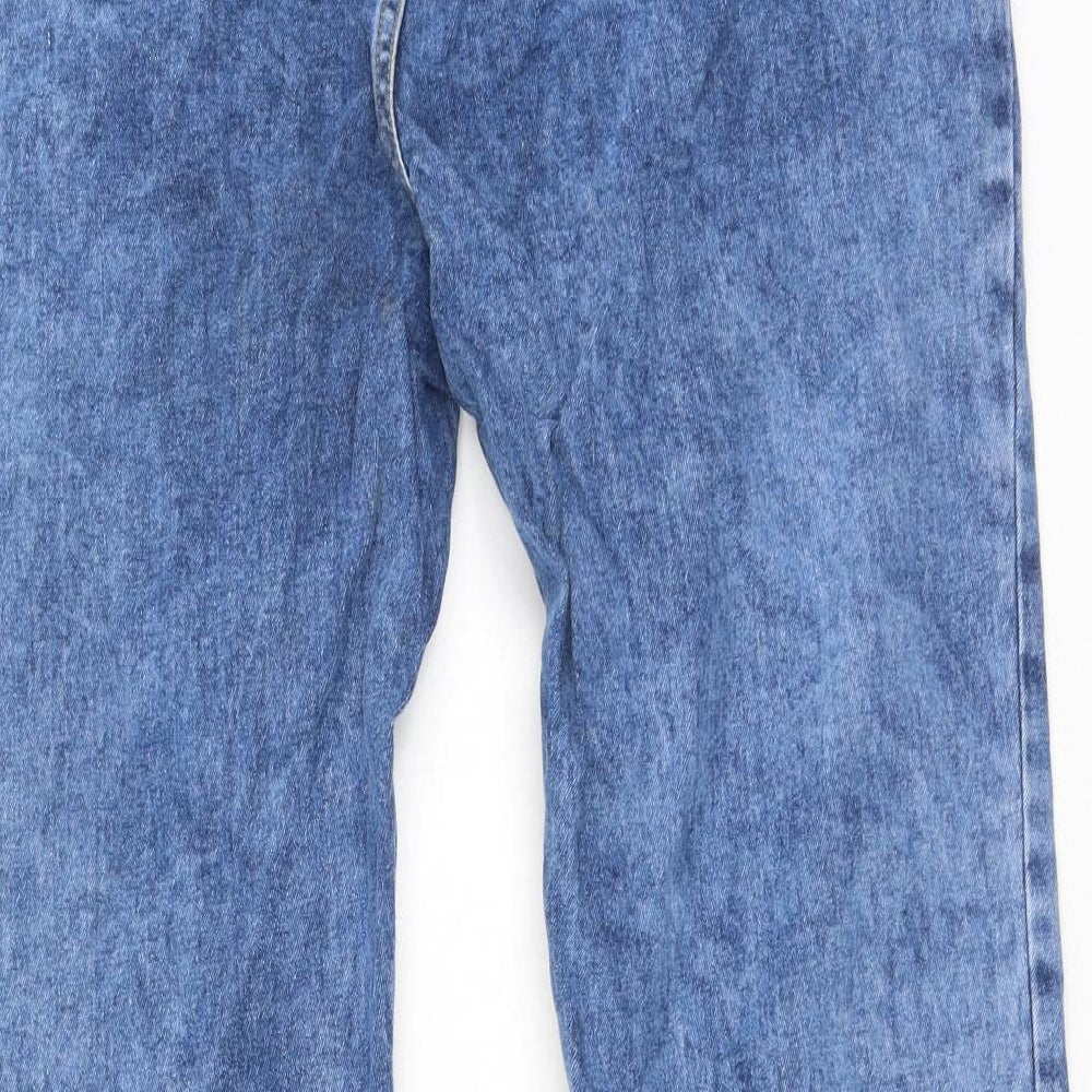 Preworn Womens Blue Cotton Mom Jeans Size 26 L27 in Regular