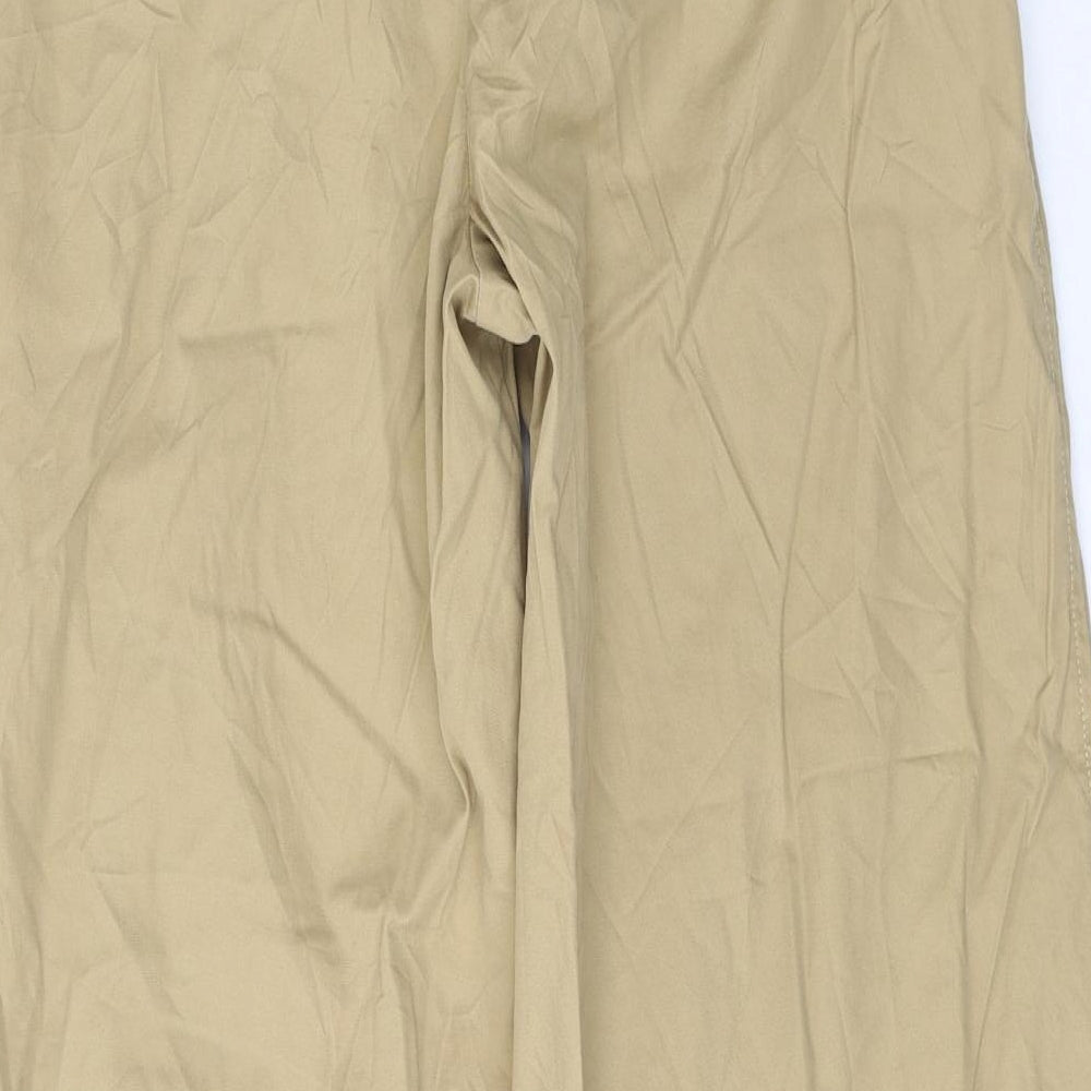 Gap Womens Beige Cotton Trousers Size 4 L30 in Regular Button