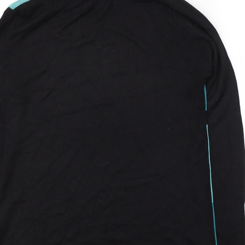 Preworn Womens Black Roll Neck Acrylic Pullover Jumper Size M