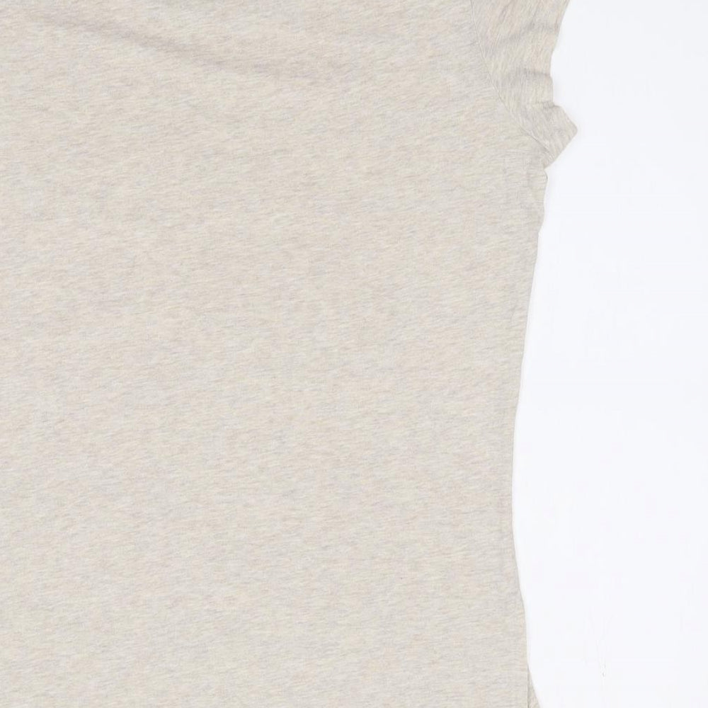Clockhouse Womens Beige Polyester Jersey T-Shirt Size L Crew Neck