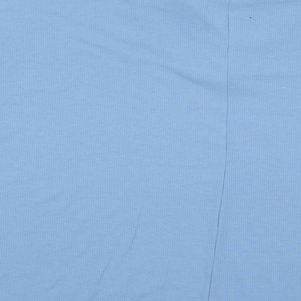 Primark Womens Blue Polyester Jersey Polo Size XL Collared