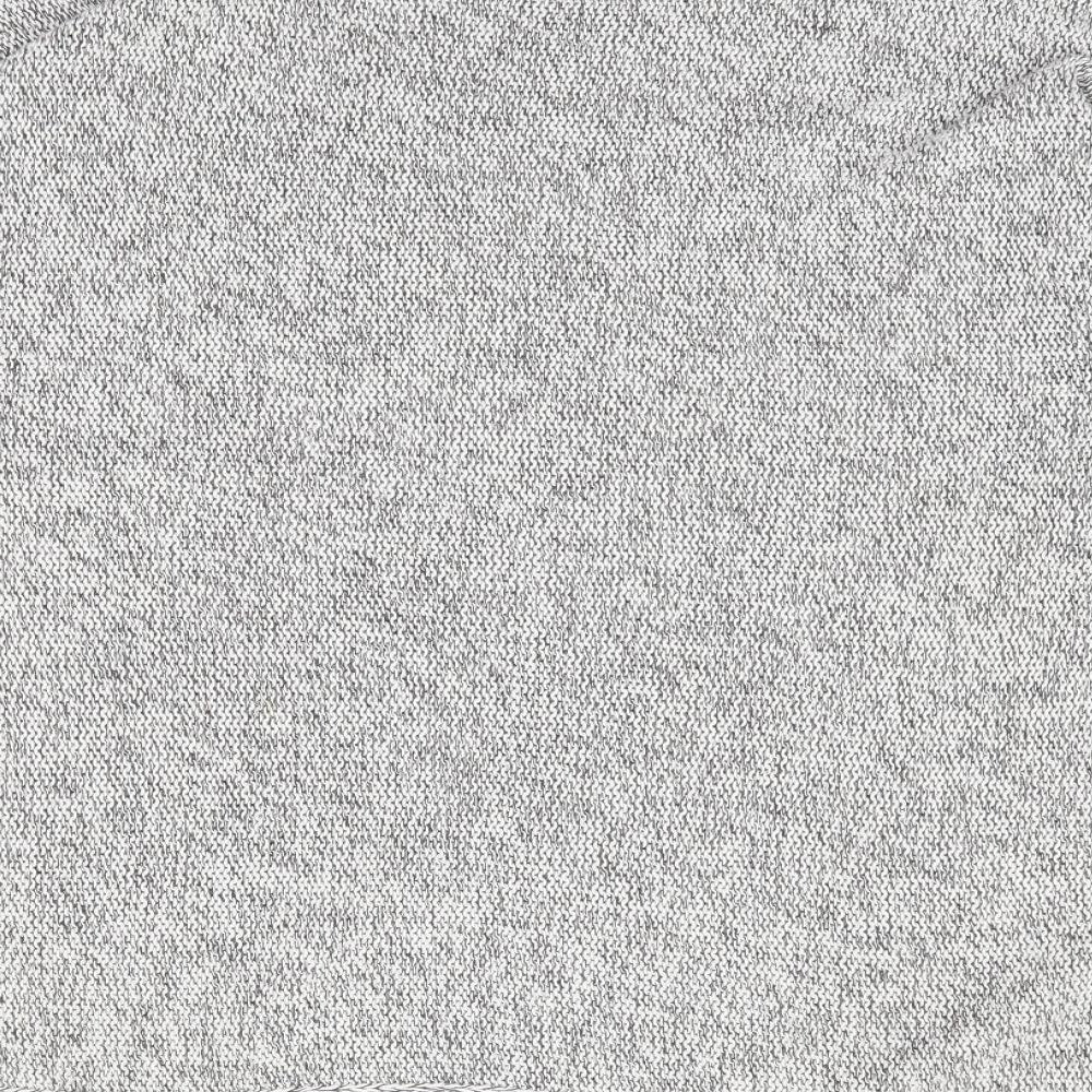 H&M Womens Grey Round Neck Cotton Pullover Jumper Size M