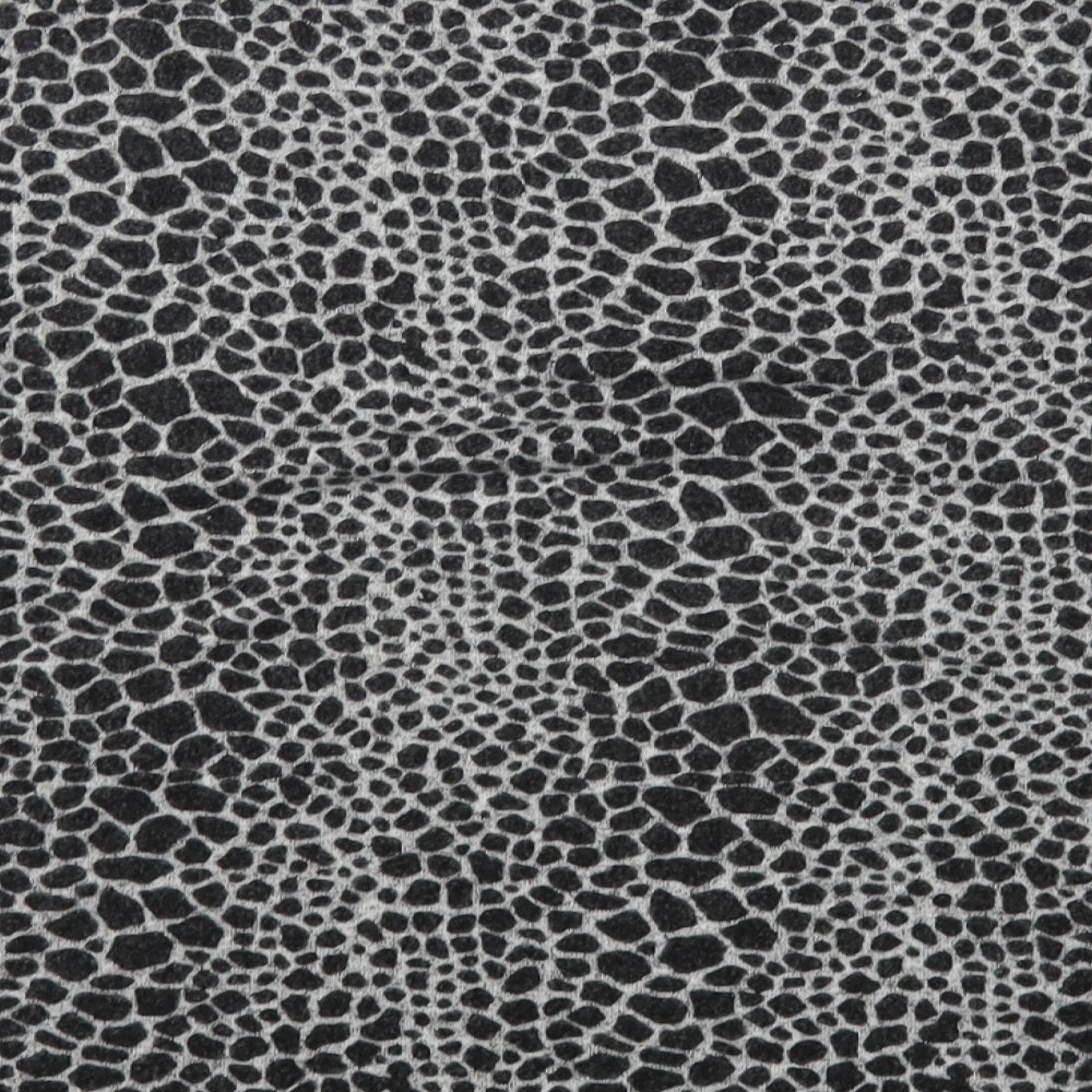 Dorothy Perkins Womens Black Round Neck Animal Print Polyester Pullover Jumper Size 14
