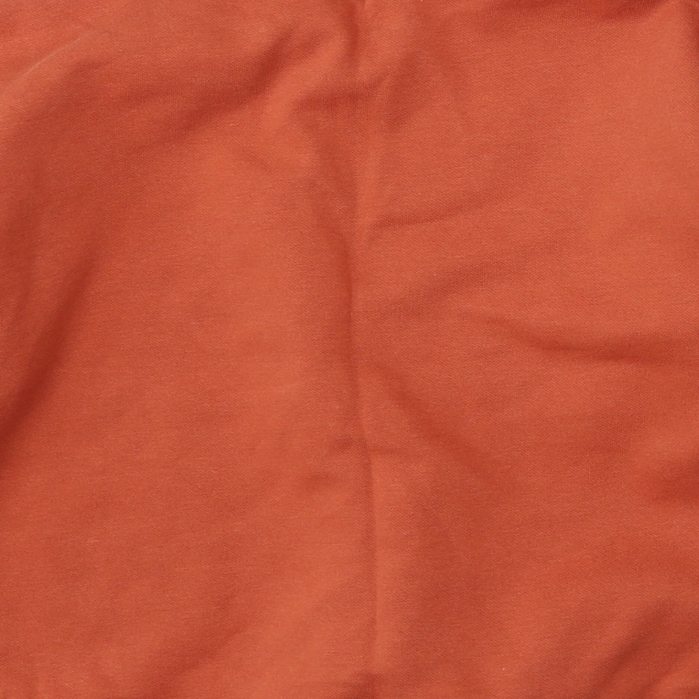 George Girls Orange Cotton Pullover Hoodie Size 10 Years