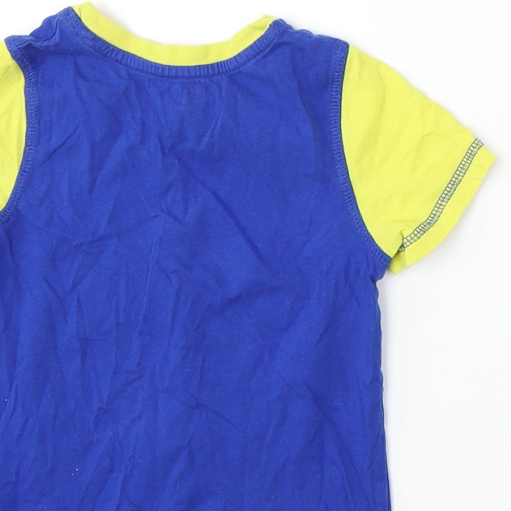 Nickelodeon Boys Blue Cotton Basic T-Shirt Size 2-3 Years Round Neck - Paw Patrol