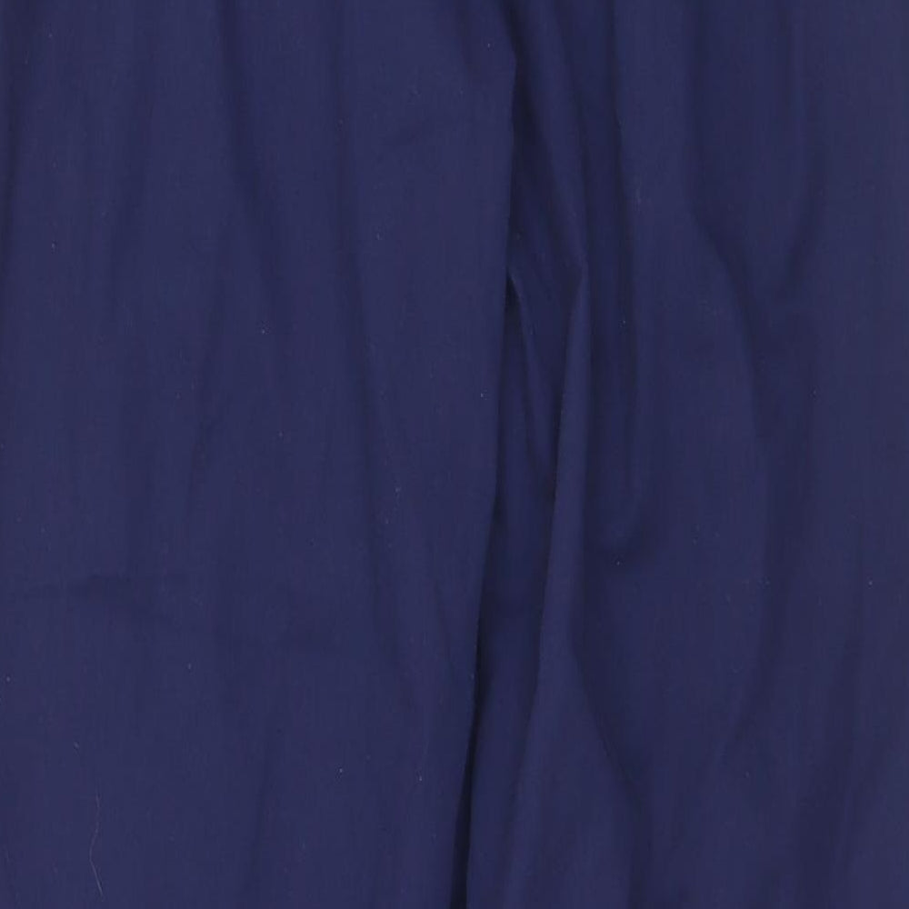 Boyd Cooper Mens Blue Polyester Trousers Size 24 in L29 in Regular Button